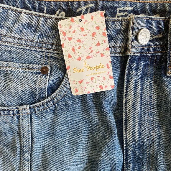 NWT Free People Denim Midi Skirt - Picture 5 of 5